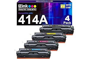 Compatible Toner Cartridges Replacement for HP 414A 414X Toner for HP Color...
