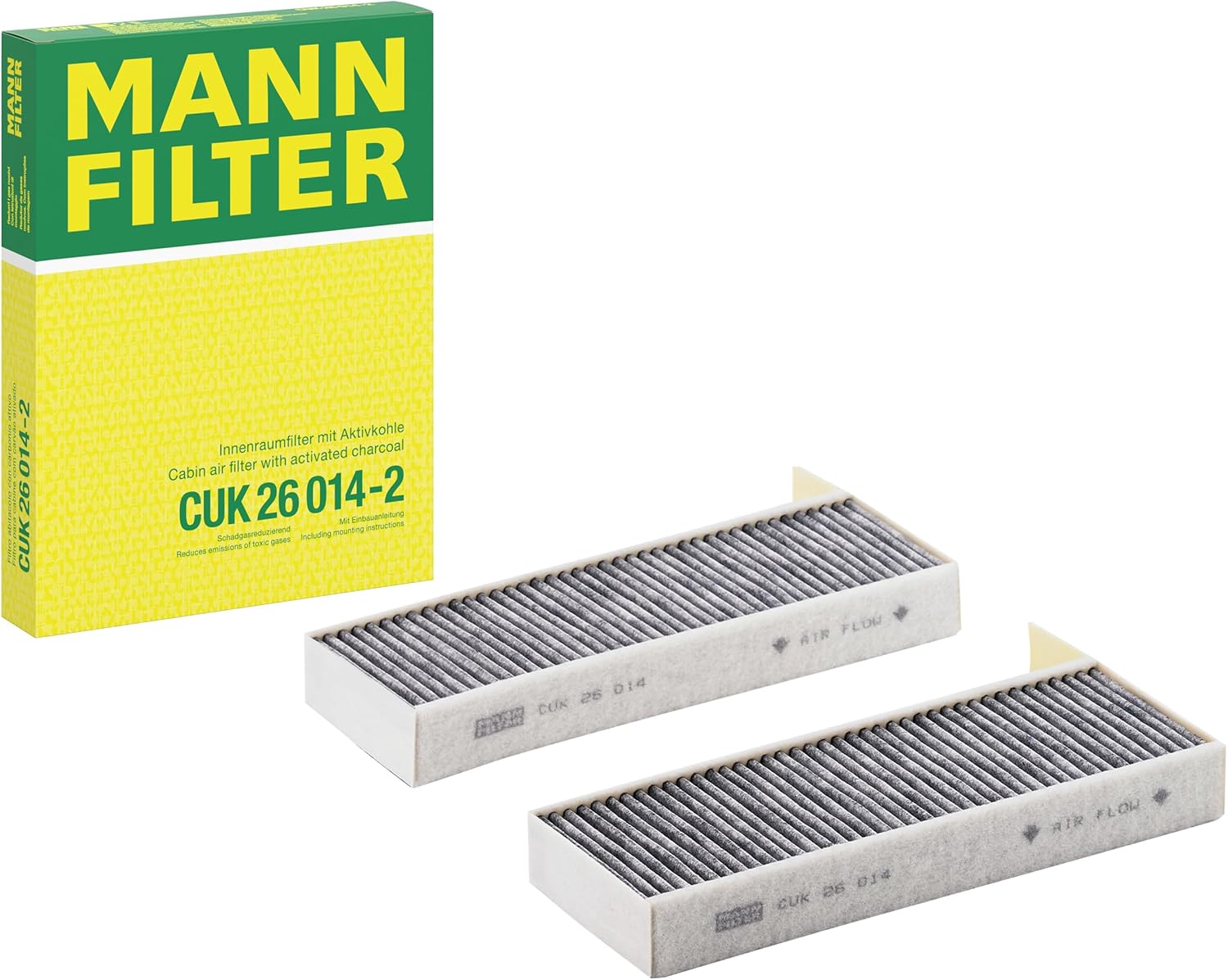 MANN-FILTER CUK 26 014-2 Cabin Air Filter - TOURISM VEHICLE + UTILITY