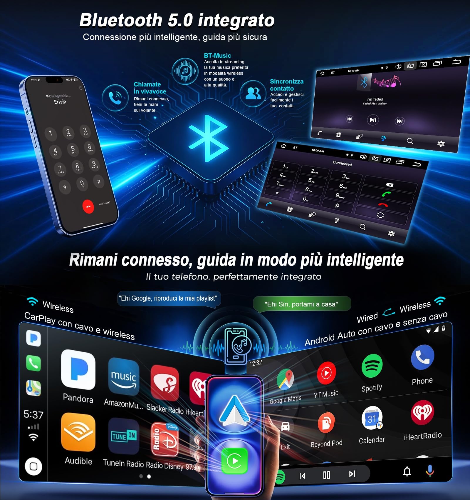 Erisin 8GB+128GB Android 16 Autoradio DVD per Mercedes Classe SLK R171 W171