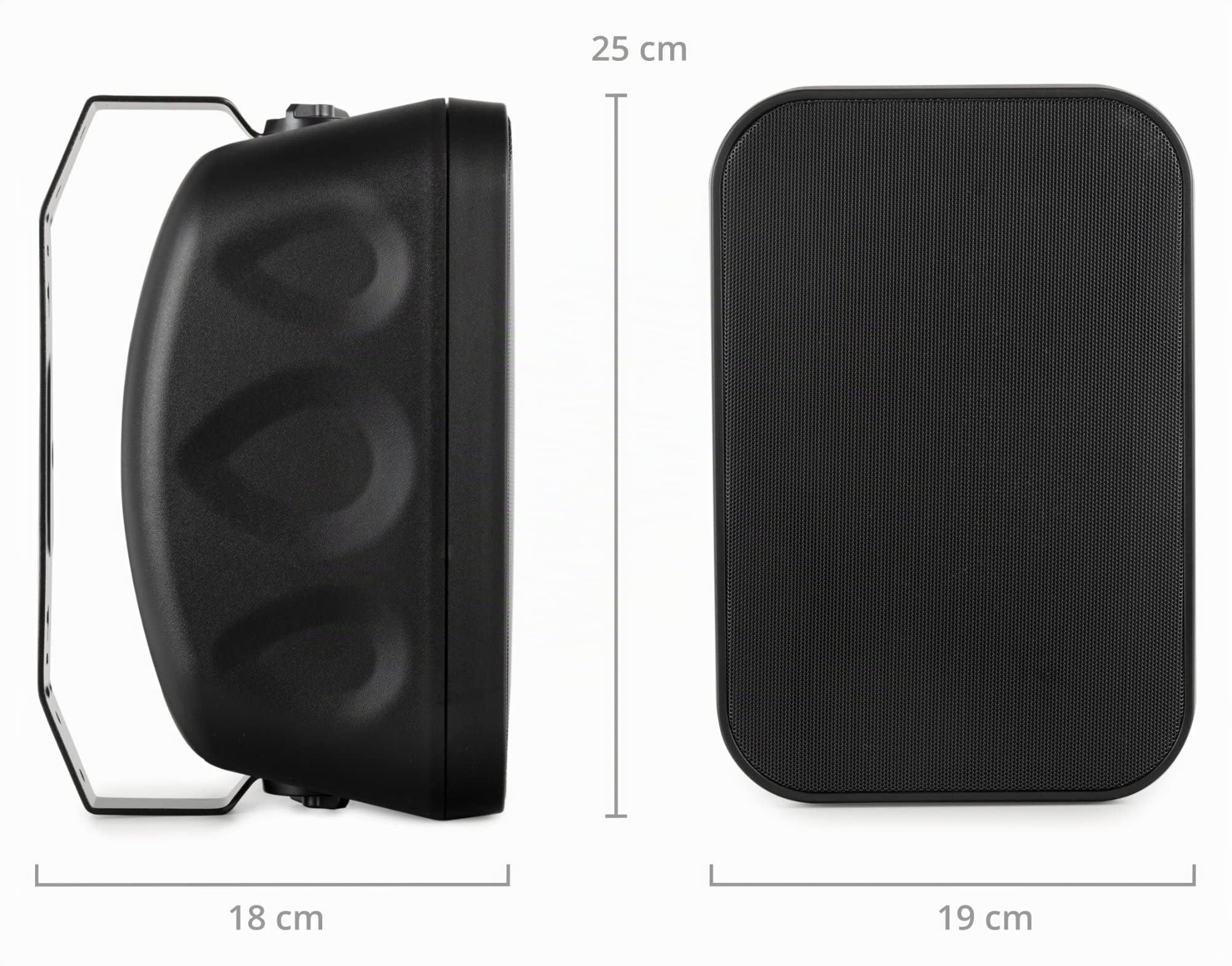 McGrey OLS-5251BK Outdoor-Lautsprecher 50 Watt Schwarz, Outdoor-geeignet
