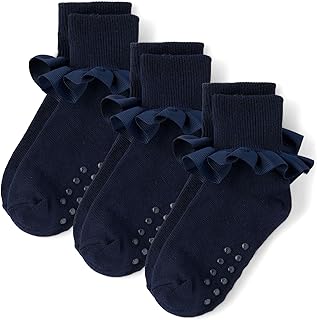 Girls and Toddler Crew Socks, Western Floral, 12-24 Months (3033230)