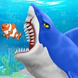 Trabajo en agua real, cara de tiburón, movimiento de mandíbulas y animaciones