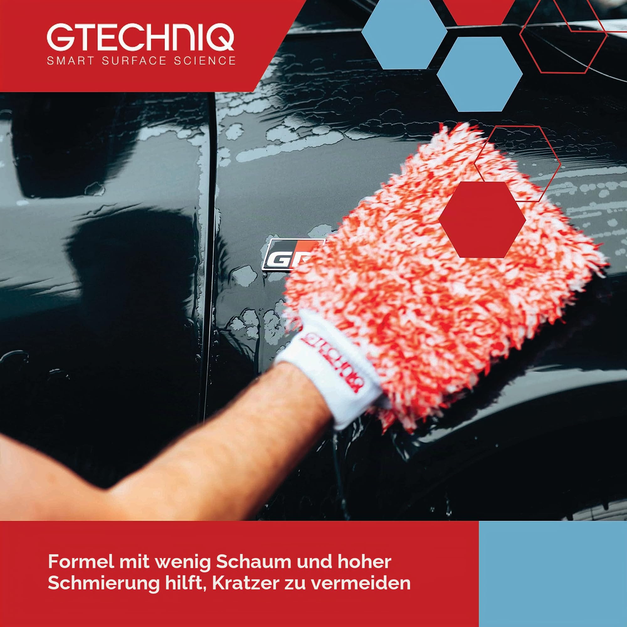 Gtechniq Autoshampoo GWash Ceramic W3 mit Versiegelung 500ml | Fortschrittliche Autopflegelösung, reinigt und weist Schmutz ab, langanhaltender Schutz und Glanz, einfach aufzutragen