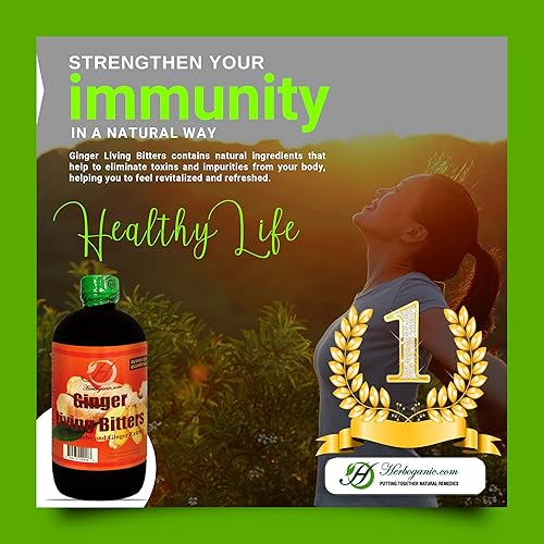 Miniatura 2 de Herboganic Ginger Living Bitters - Bebida multifuncional antioxidante totalmente natural