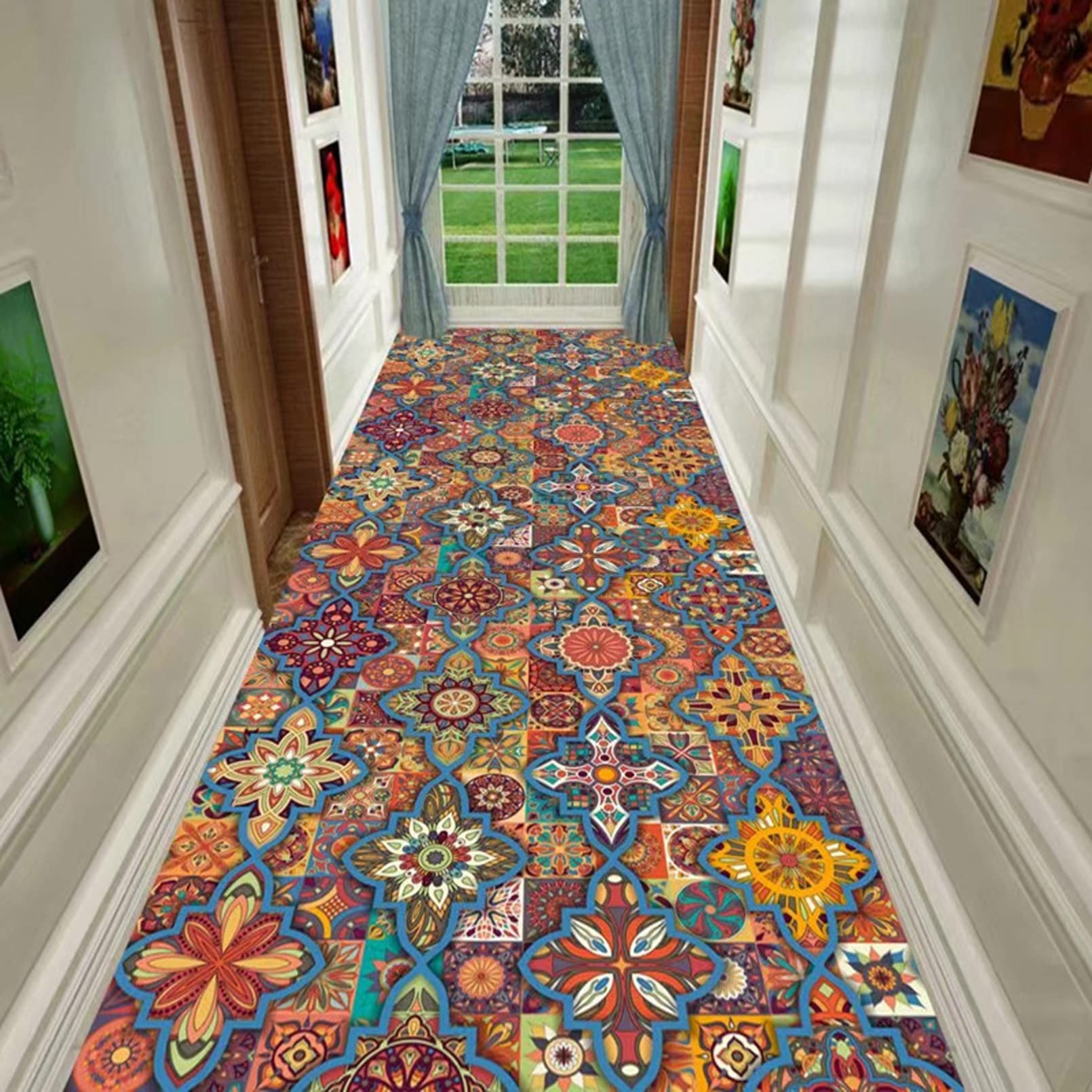 Olippo #3 For Corridor Hall Living Room Bedroom Indoor Outdoor,Runner Rugs,0.8M X 4M