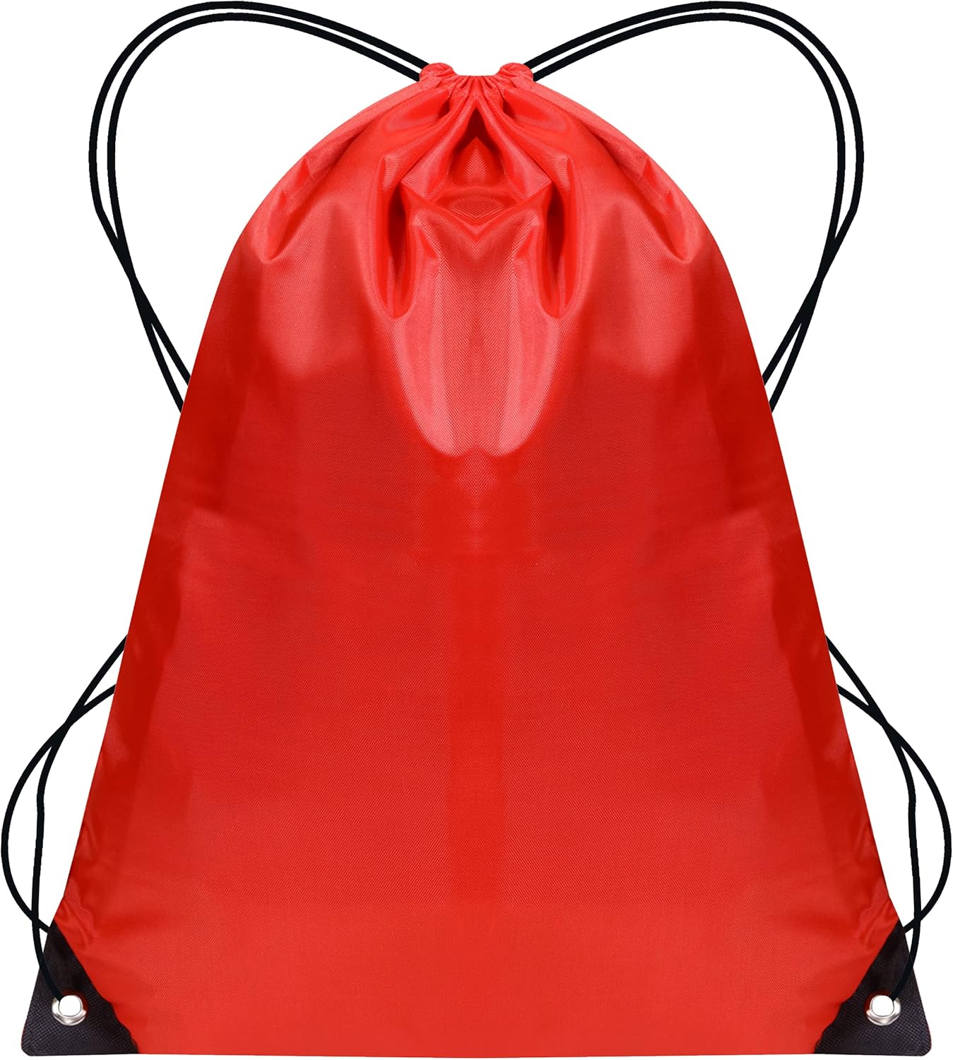 SAWANS Drawstring Bags Gym Swimming School Sports Bag Unisex 1PCS Trainer String Bag Sack Backpack PE Bags for Women Men Children Travel Beach Kids Boys Girls Outdoor Shopping Holidays (Red 1pc)
