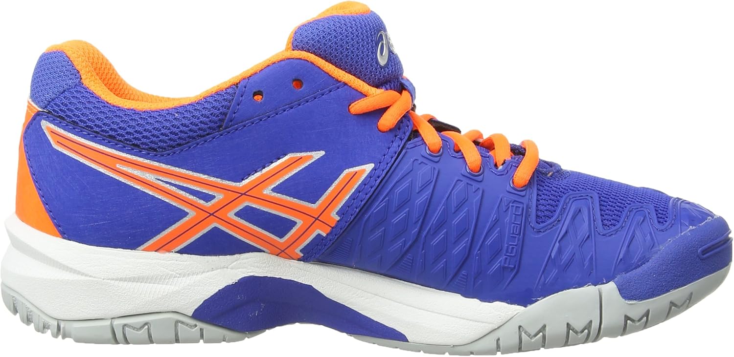 ASICS Kids Gel Resolution 6 GS Tennis Shoes, Blue Blue Flash Orange Silver 4230, 7