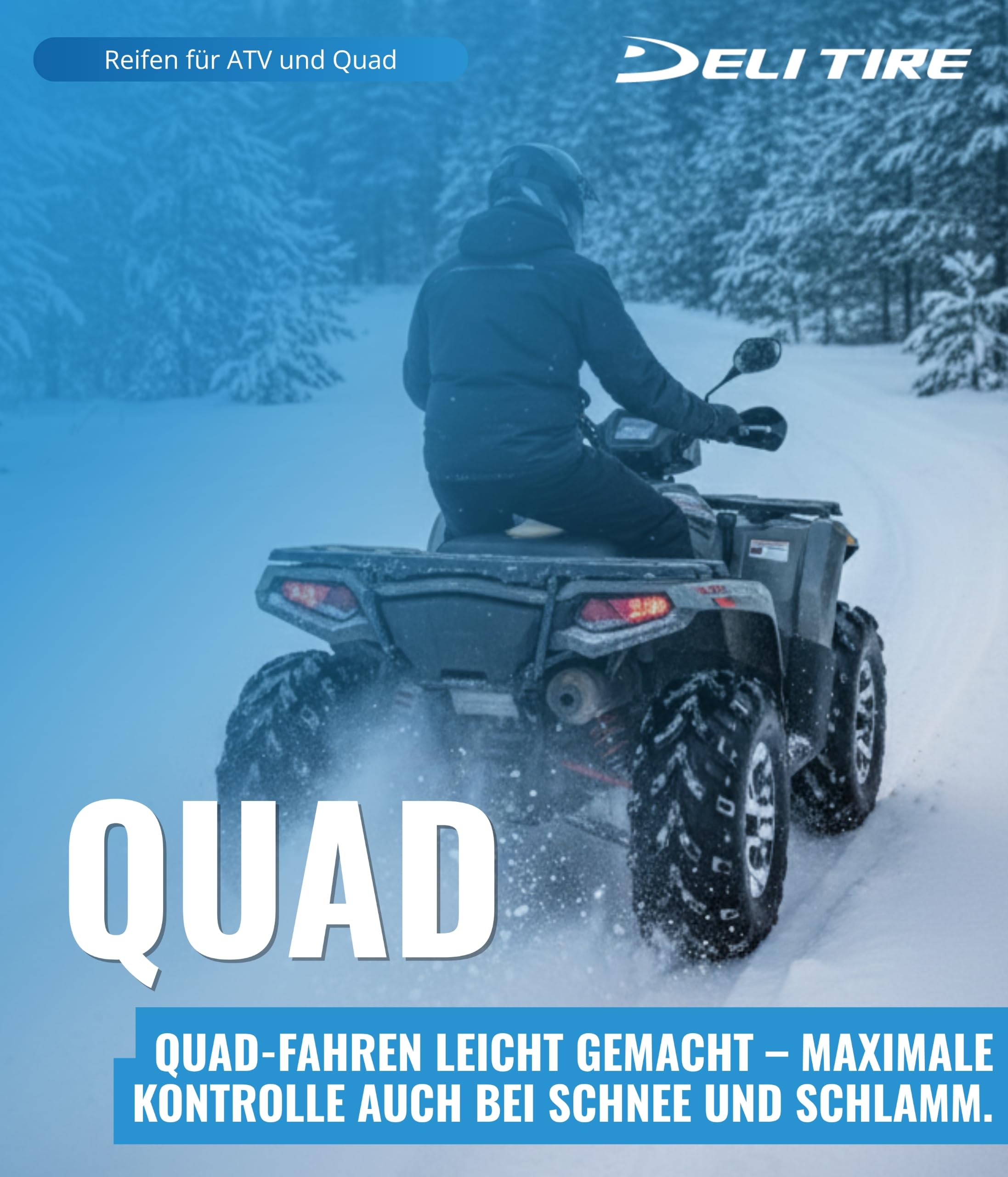 Quad Reifen DELI SG-781A 25x8-12 Ultra Maxi Grip 6 PR TL ATV und Quad Neu