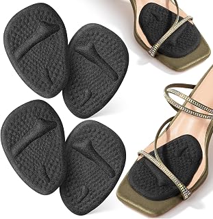 Dr. JK- Ball of Foot Cushions, 2 Pairs, Black, Metatarsal Pads Women, Heel Pads for Shoes Women