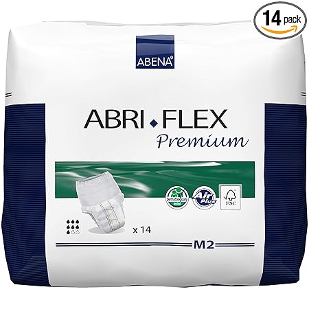 Abena Abri-Flex Premium Protective Underwear, M2, 14 Count