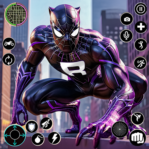 Echter Spinnen-Fliegenseil-Kämpfer-Held-Mafia-Stadtsimulator