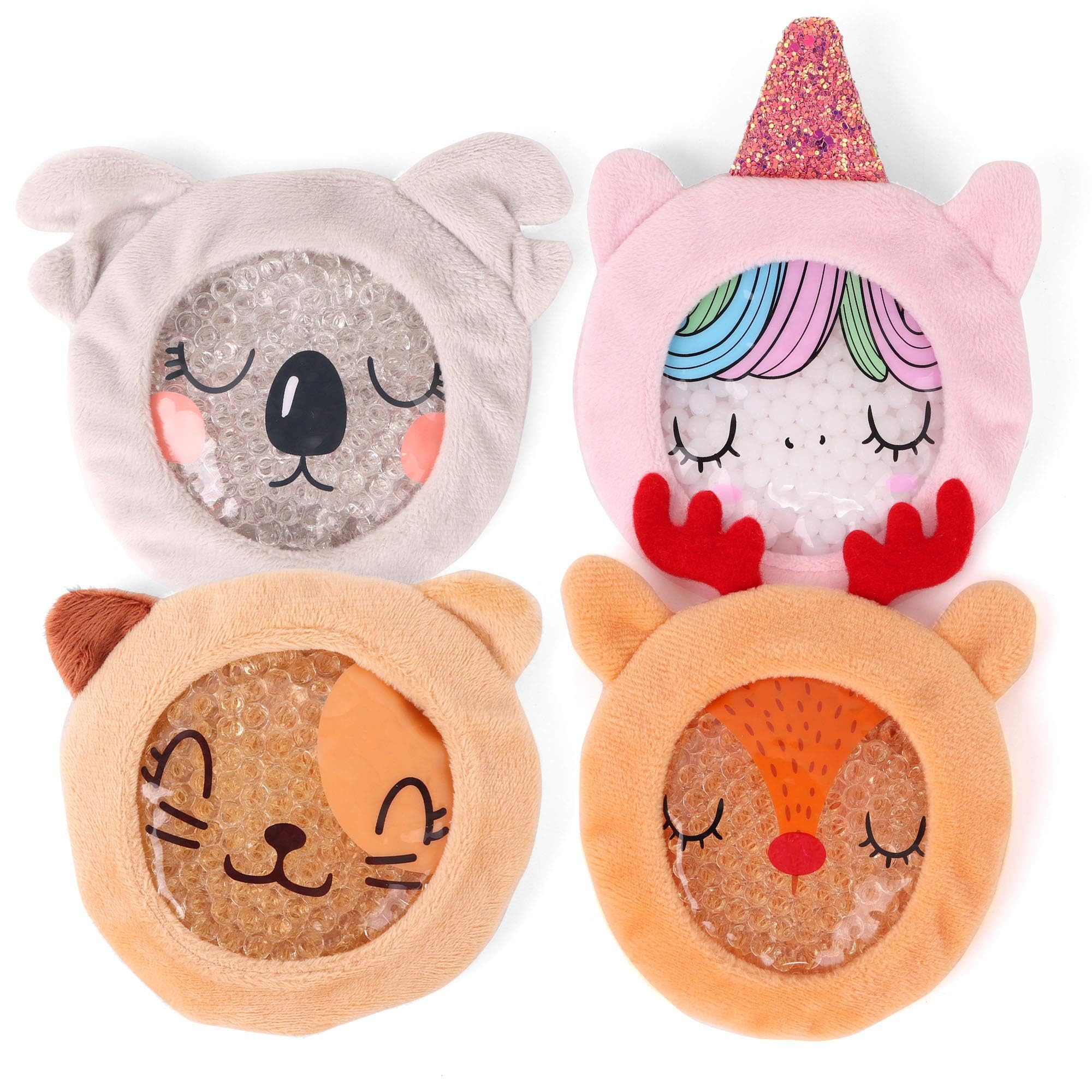 Snapklik.com : ZOMAPLE Boo Boo Ice Packs For Kids, 4 Pack, Girls Set A ...