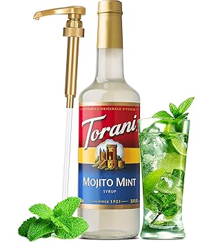 Torani Mojito Mint シロップ 750ml. 12本セット Amazon.com: Torani Mojito Mint Syrup, 750 ml Bottle