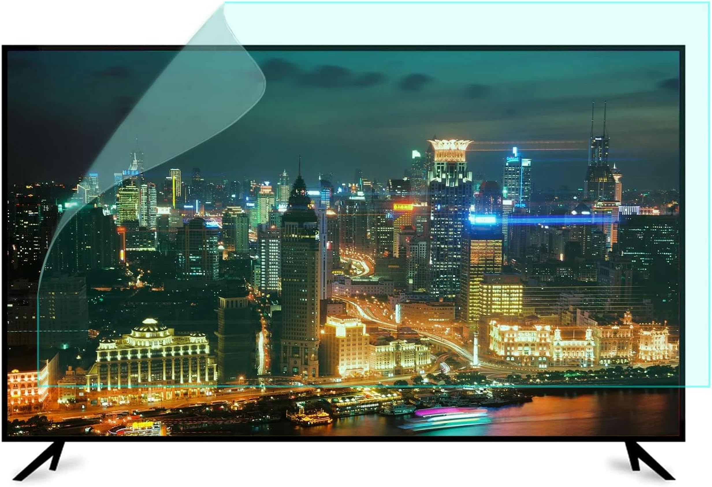 Protector De Pantalla De TV De 50", Antiluz Azul/Antirreflejos/Antiarañazos, Película De Protección Ocular para LCD, Led, OLED QLED 4K HDTV.