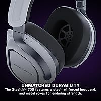 Vista 6 de Turtle Beach Stealth 700 Gen 3 Wireless Multiplatform Amplified Gaming Headset for PS5, PS4, PC, Mobile 60mm Drivers, AI Noise-Cancelling Mic