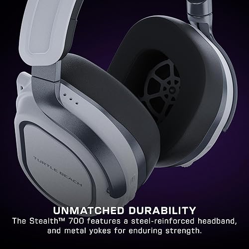 Miniatura 6 de Turtle Beach Stealth 700 Gen 3 Wireless Multiplatform Amplified Gaming Headset for PS5, PS4, PC, Mobile 60mm Drivers, AI Noise-Cancelling Mic,
