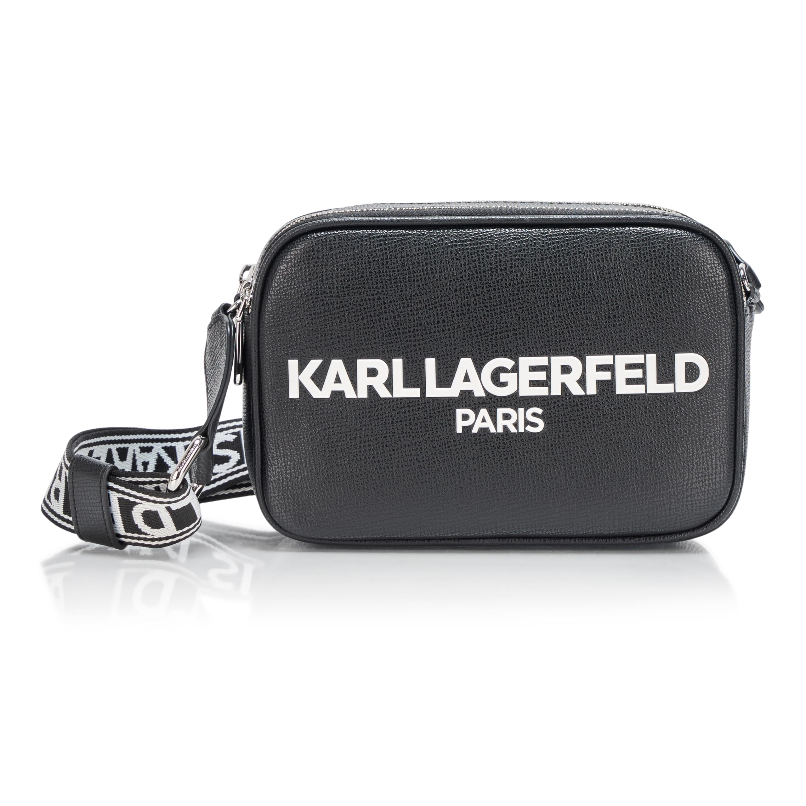 KARL LAGERFELD womens Maybelle Solid Crossbody With Logo