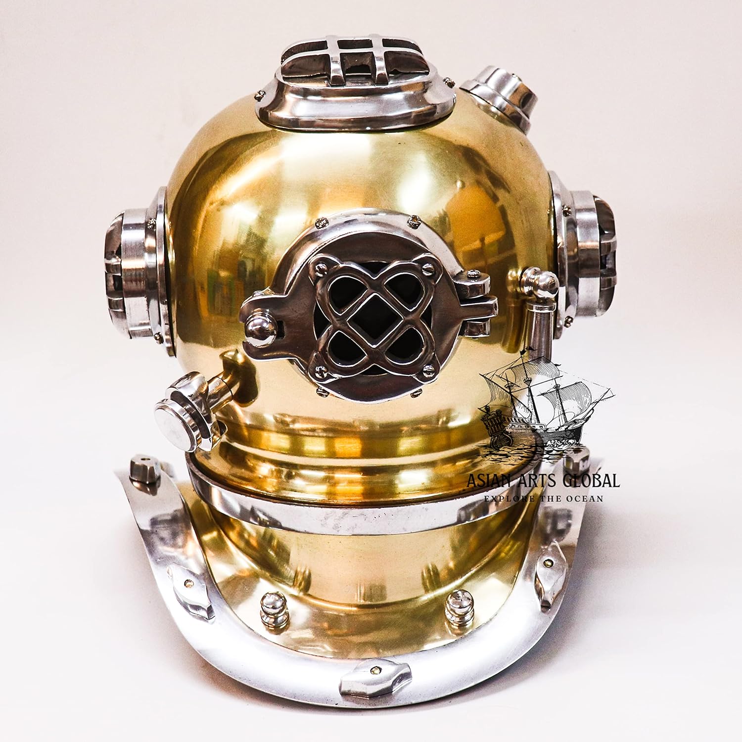 Diving Helmet | Decorative Marine Scuba Diver Helmet | Unique Home Decor & Nautical Theme | Perfect for Housewarming & Christmas Decorations