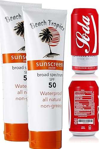 Miniatura 1 de Juego de fundas ocultas para frascos y latas de cerveza para ocultar alcohol 2 discretos frascos de protección solar y 2 cubiertas para latas de