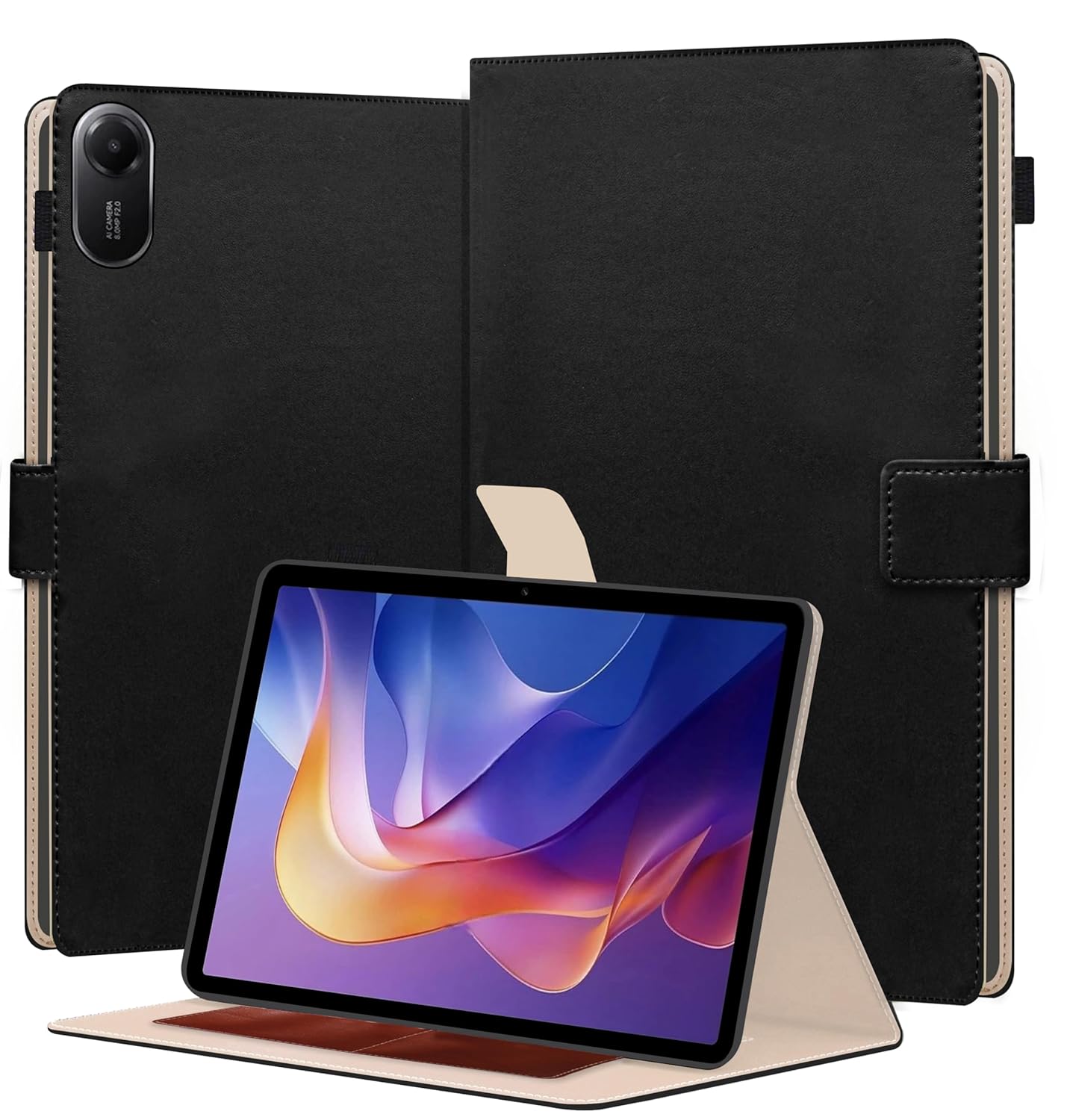 TGK Flip Cover Case for Redmi Pad 2 11 inch Tablet with Stylus Holder (Black)