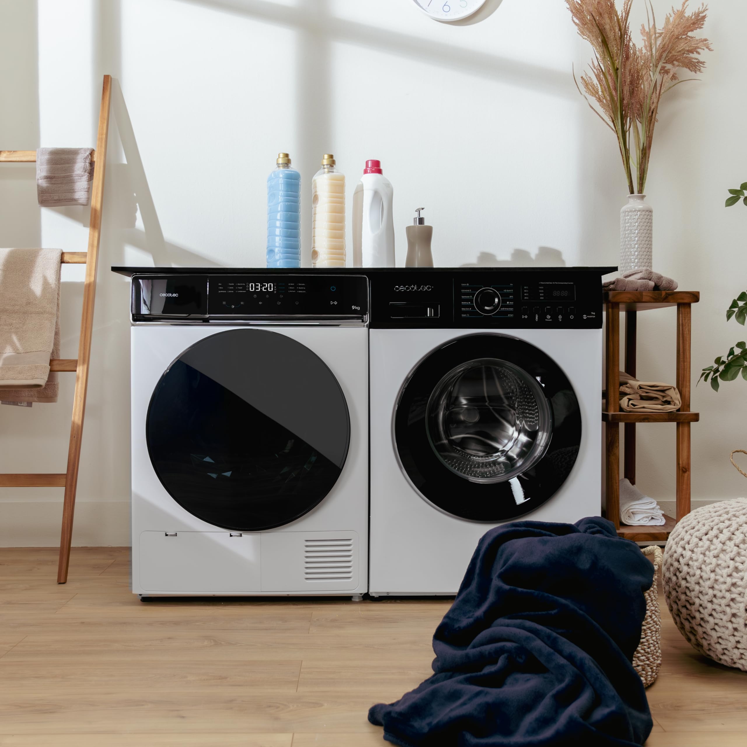 Cecotec Secadora de Ropa Bomba de Calor 9kg Bolero DressCode Dry 9400 A+++. 600W, Bajo Consumo, Full Touch, Plancha Fácil, 15 Programas, Secado Automático y Tambor de Acero Inoxidable