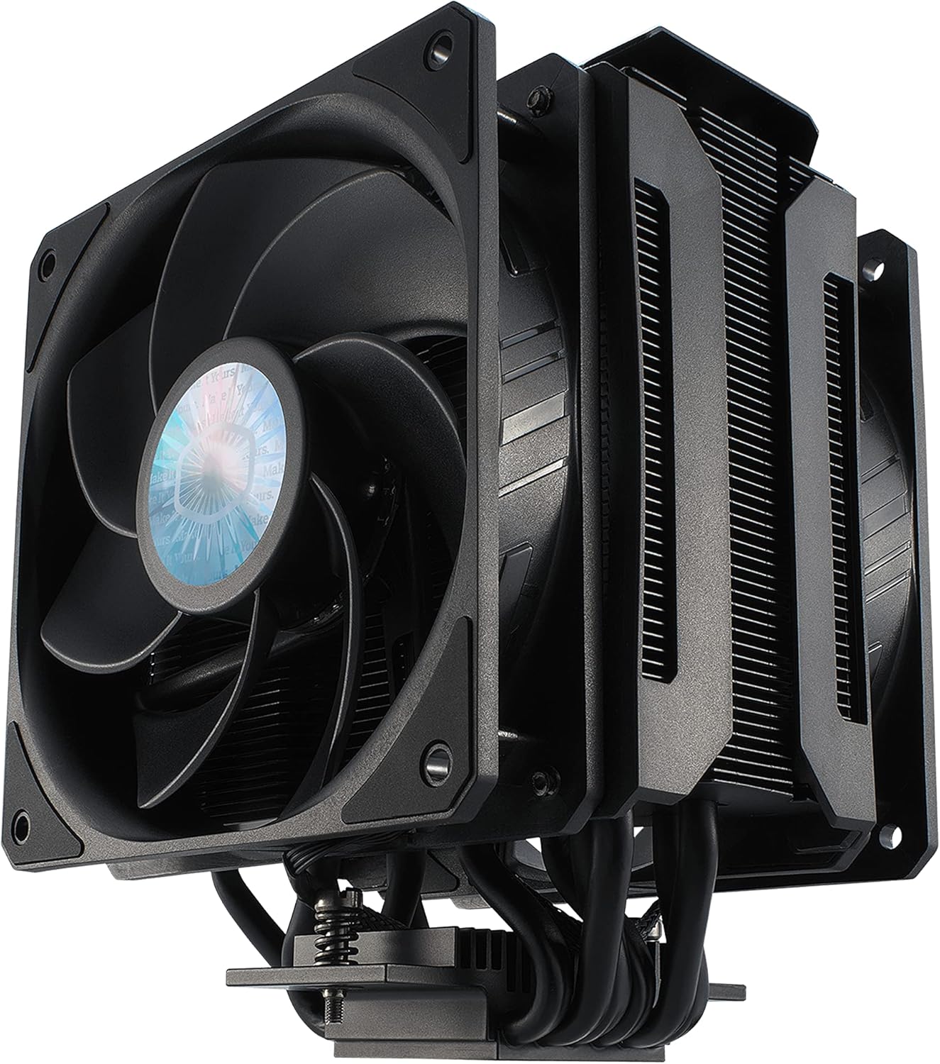 Cooler Master MasterAir MA612 Stealth CPU Air Cooler - Push-Pull SickleFlow 120 V2 Fans, 6 Heat Pipe Array, Unlimited RAM Clearance, Matte Black Finish - Universal Socket Compatibility