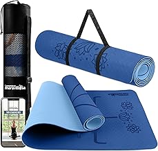 LA MENTE ES MARAVILLOSA - E-Book Mat for Yoga, Pilates, Fitness or Other Sports, TPE Non-Slip Mat with Shoulder Bag, Training Mat 183 x 61 cm