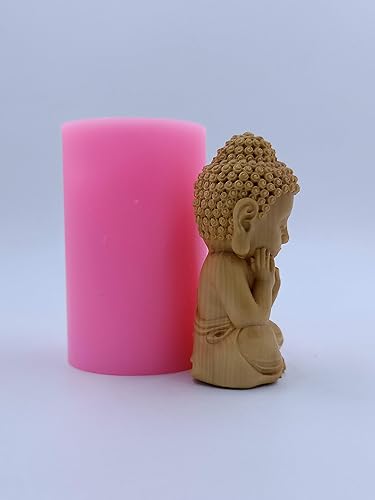 Vista 27 de Maitreya Buddha Design - Molde de vela de silicona perfumado, molde de cera de jabón perfumado, molde de silicona 3D para aroma, yeso, resina
