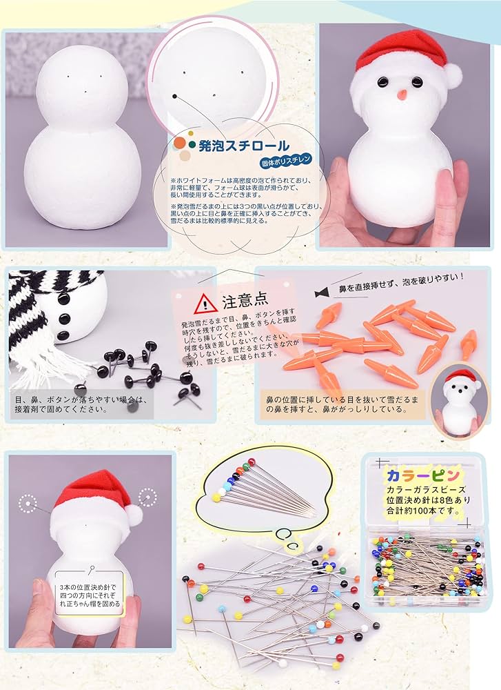 雪だるまページ Amazon | BODEUX 雪だるまペイント 数字によるクリスマス
