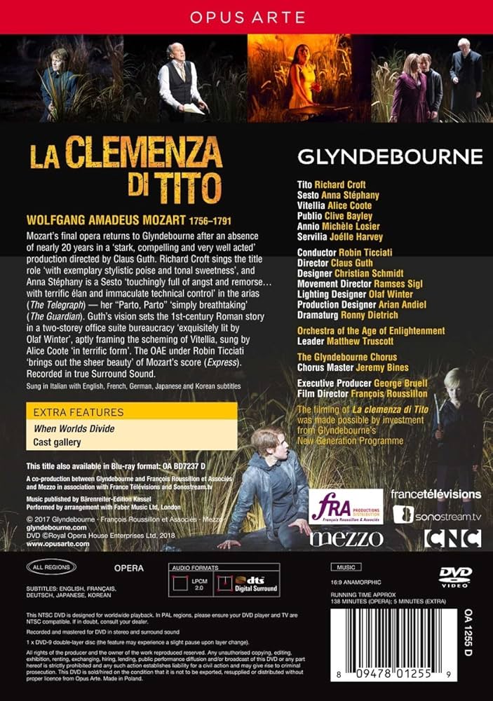 Amazon.com: Clemenza Di Tito : Bbc / Opus Arte: סרטים וטלוויזיה
