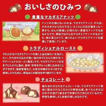 Meiji Macadamia Chocolate 9 pcs. x 10 ea.