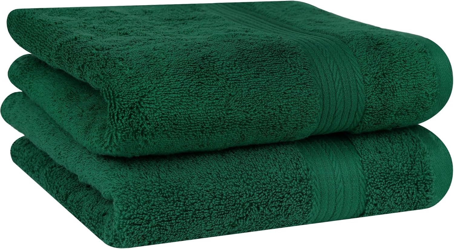 Ample Decor Green Hand Towels 18 X 28 Inch 600 GSM 100% Cotton, Premium Soft Absorbent - 2 Pcs - Image 6