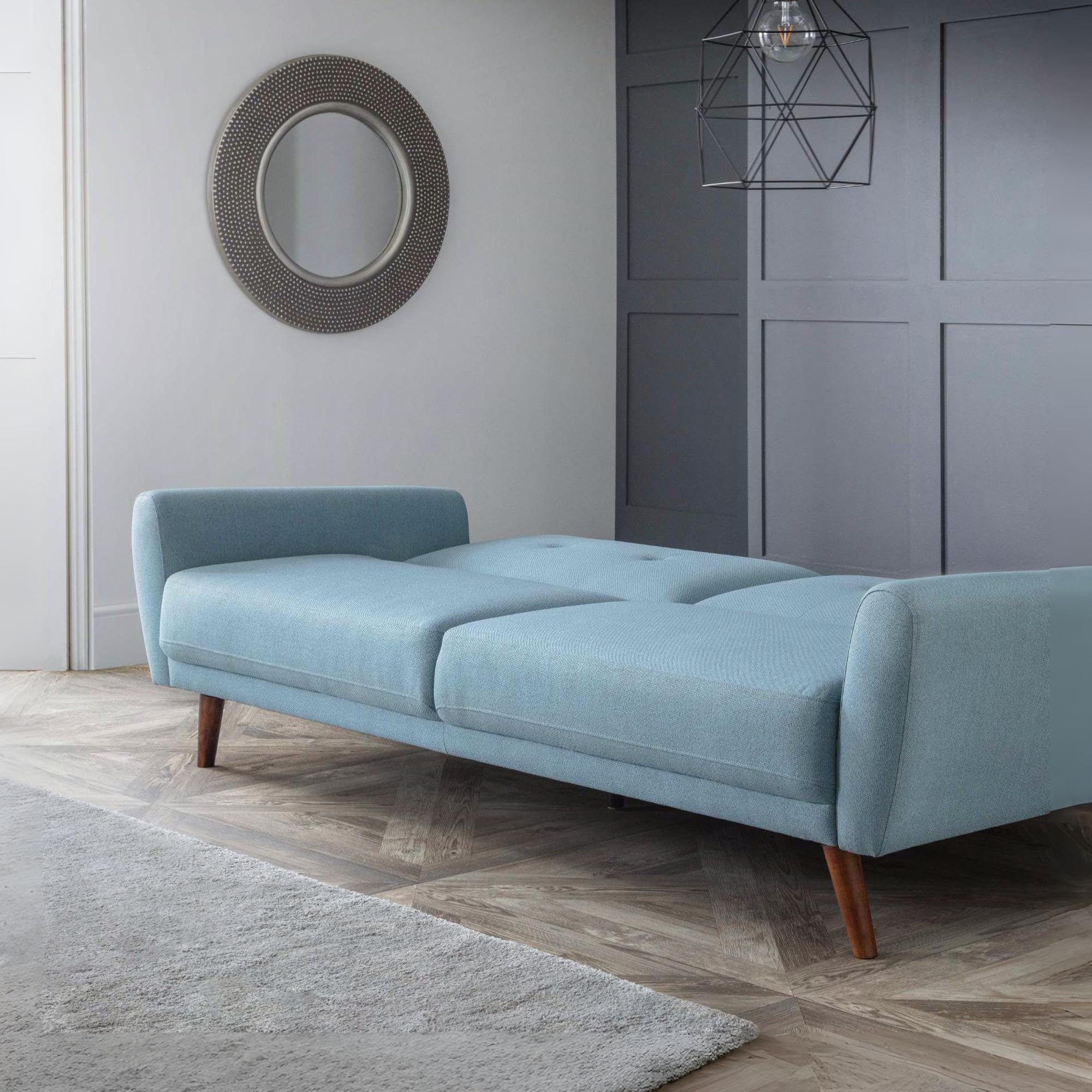 Julian Bowen Blue Monza Fabric Sofa Bed