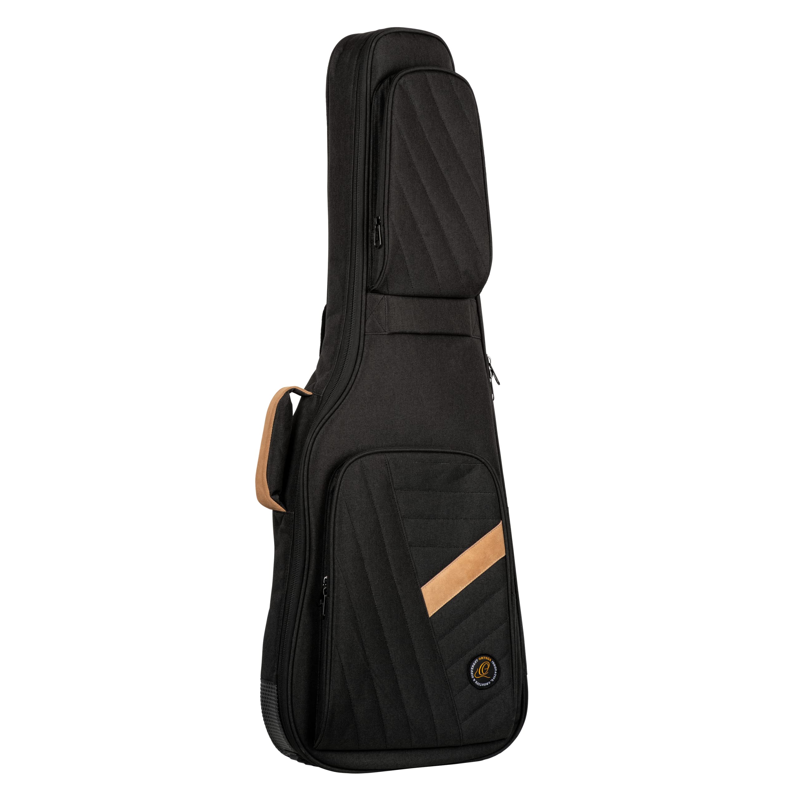 Ortega Guitars Deluxe Guitar Gigbag - E-Gitarren Tasche - Höhe 102 cm - Breite 35 cm - Baumwolle, Schwarz (OGBEG-DLX-BK)