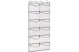 KIMBORA Over-the-Door Mesh Pocket Shoe Organizer