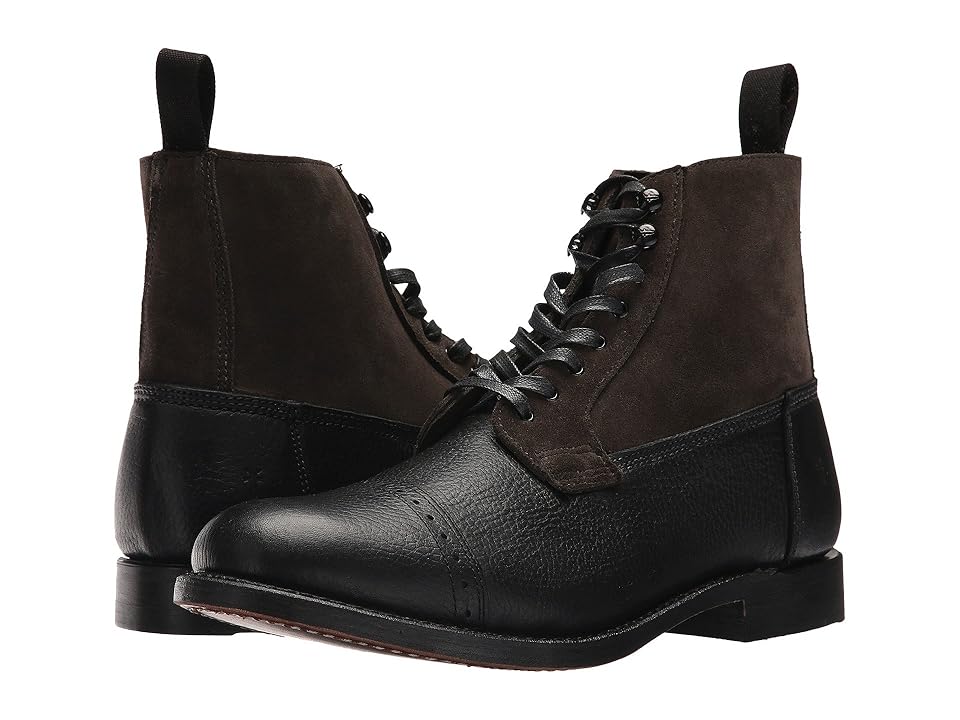 

Frye Garrison Boot (Brown Multi Waxed Pebble Leather/Suede) Men's Lace-up Boots, Frye Garrison Boot (Black Multi Waxed Pebbled Leather/Oiled Suede) Men's Lace-up Boots, Frye Garrison Boot (Black Multi Waxed Pebbled Leather/Oiled Suede) Men's Lace-up Boots