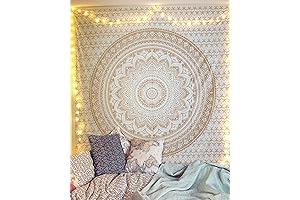 RAJRANG Golden Ombre Cream Tapestry Bohemian Wall Hanging