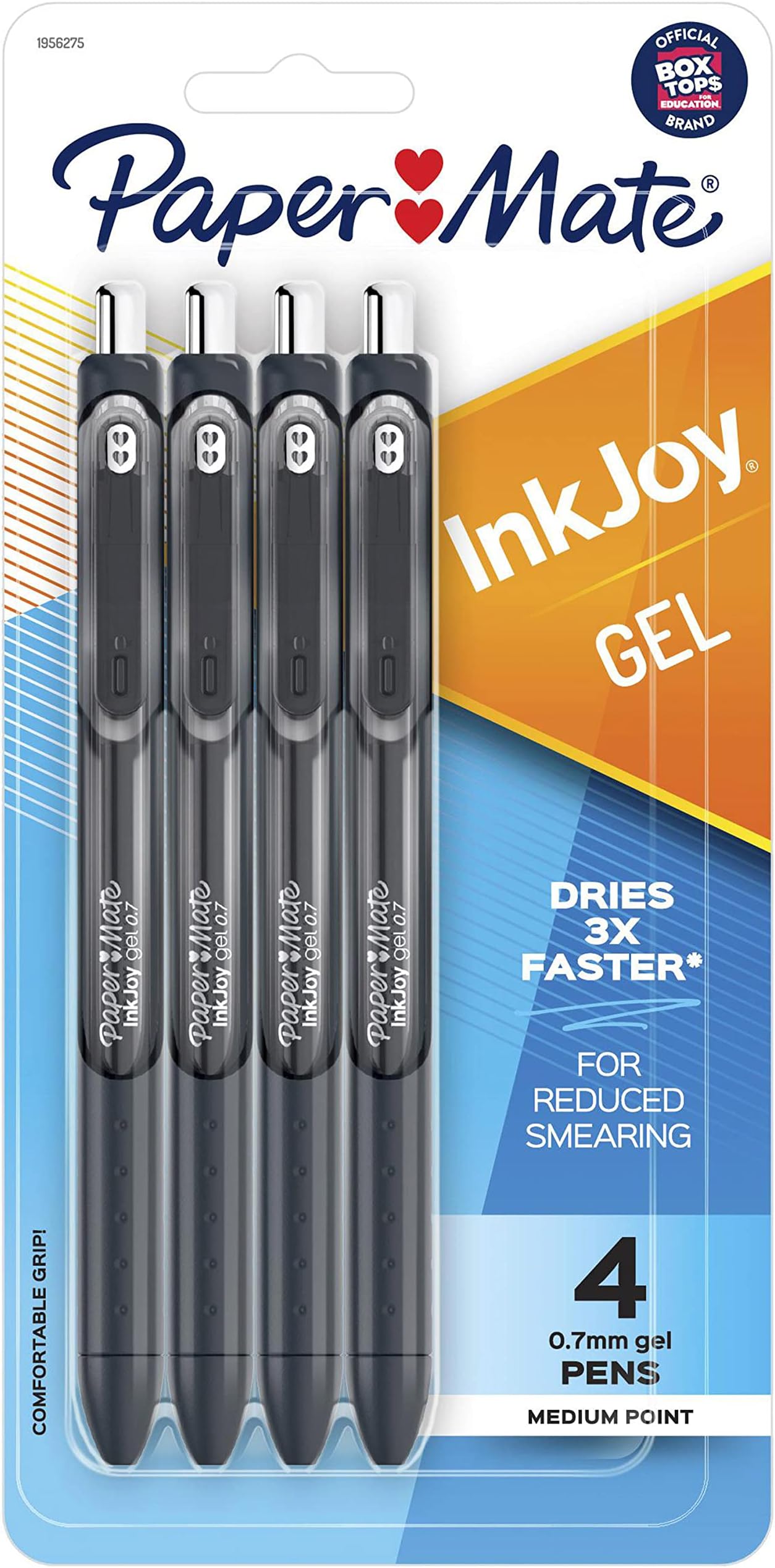 Paper MateInkJoy Gel Pens, Medium Point, Black, 4 Count