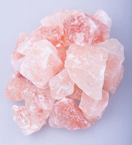 Miniatura 3 de Trozos de sal rosa del Himalaya, 100% natural, trozos de sal de roca mineral sólida de 1.2 a 2 pulgadas 1.9 libras Bolsa de trozos