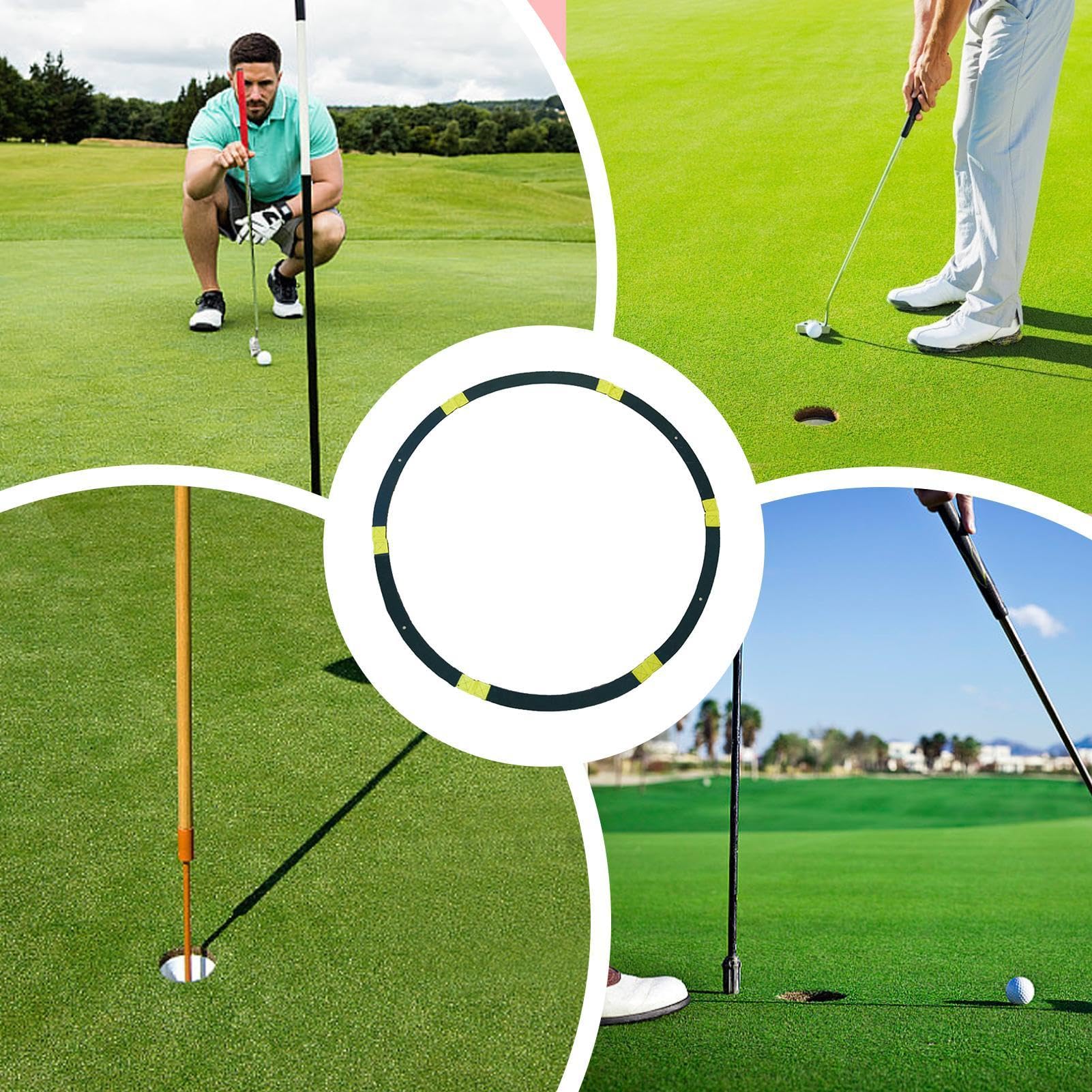 Cercles de Cible de Golf, Cercles de Cible de Golf pour l'écaillage - Cercles cibles d'entraînement au Golf,Outil de Pratique de Golf Super résistant pour écailler et Mettre l'entraîneur