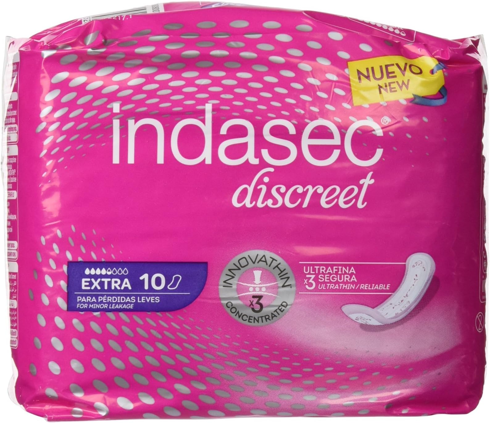 INDASECSanitary Napkin Extra - 10 Units