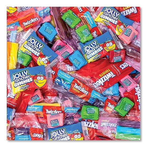 Miniatura 4 de Surtido de dulces a granel (Twizzlers Rainbow y Strawberry, Jolly Rancher Gummies Misfits y Fruit Chews), 260 unidades/69.4
