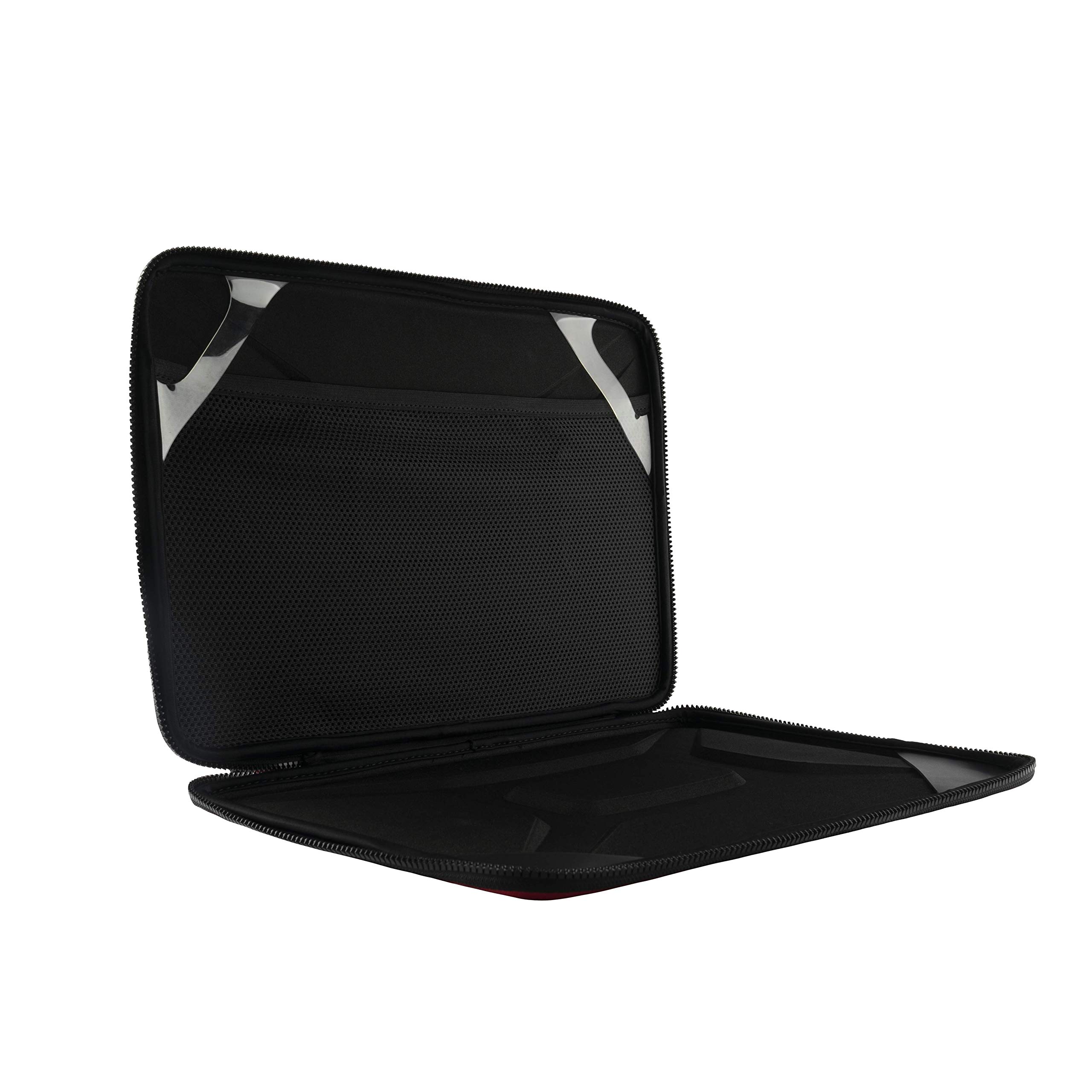 Urban Armor Gear Funda Universal para Apple MacBook Pro, Microsoft Surface Book 2/Laptop 3 y Muchos más (Manga Universal para portátiles de hasta 15", Manga con Bolsillo de Malla) Rojo (981900119393)
