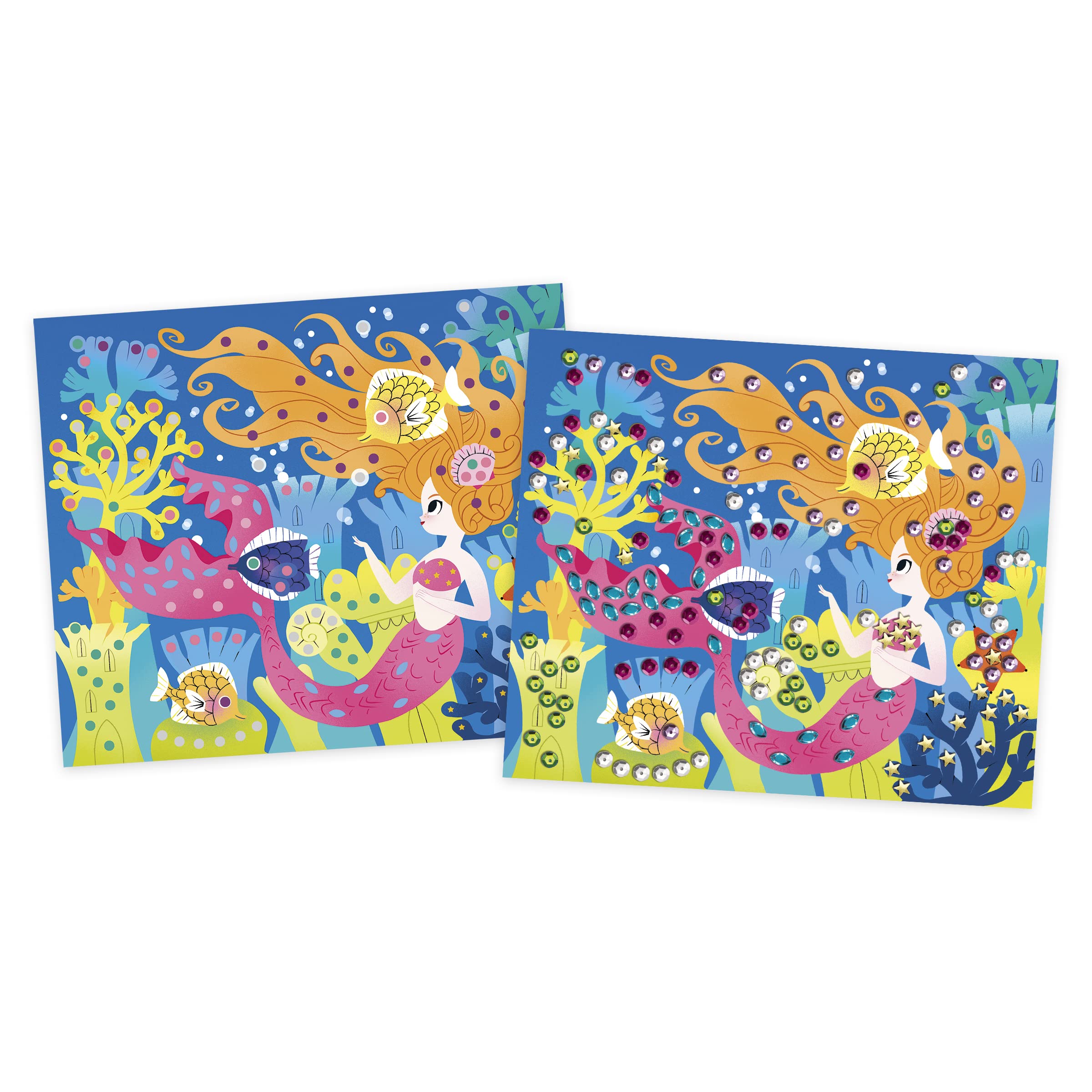 Janod - Pochette Mosaïques Masques - les Ateliers du Calme - Kit Loisir Créatif Enfant - Apprentissage Motricité fine et Concentration - dès 7 ans, J07956, violet, vert, jaune Janod - Pochette Mosaïques Masques - les Ateliers du Calme - Kit Loisir Créatif Enfant - Apprentissage Motricité fine et Concentration - dès 7 ans, J07956, violet, vert, jaune