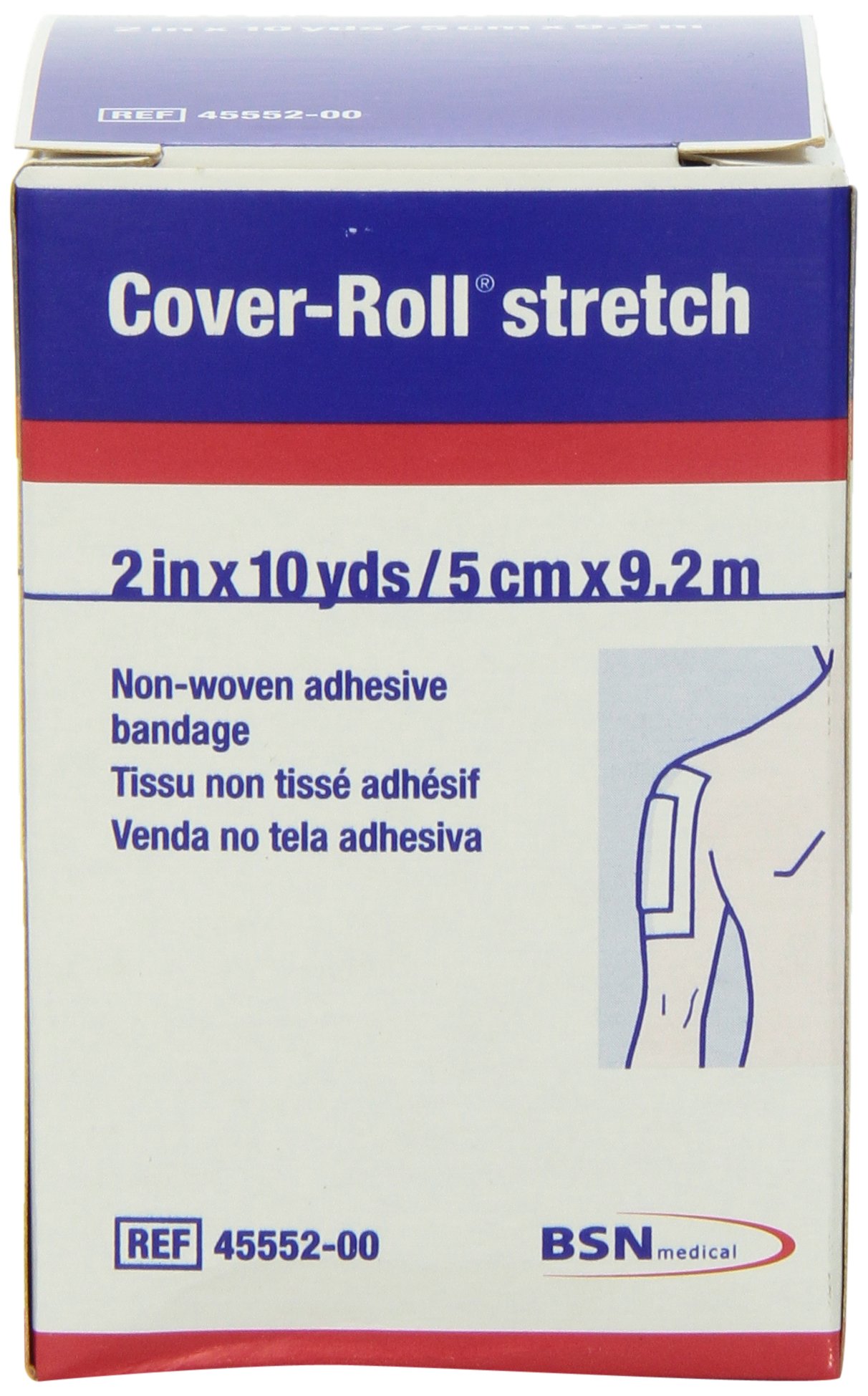 Leukoplast Jobst Cover-Roll stretch, 2 Inch X 10 Inch yards per roll Hypoallergenic