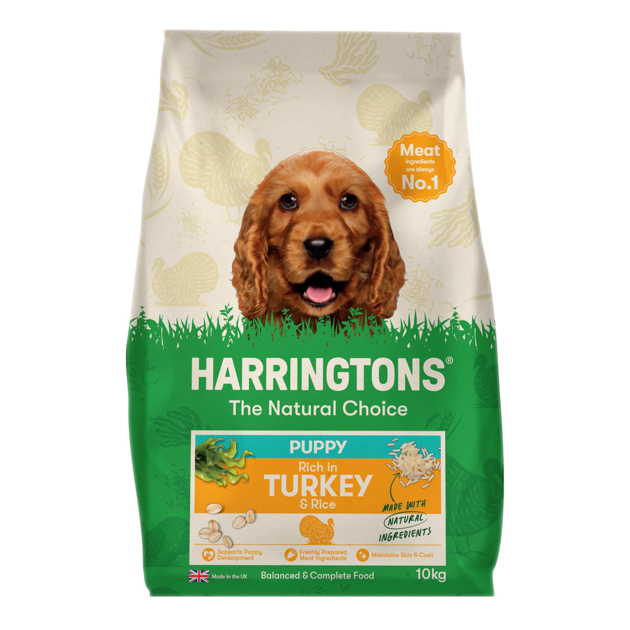 Harringtons Complete Dry Puppy Food Rich In Turkey & Rice 10kg