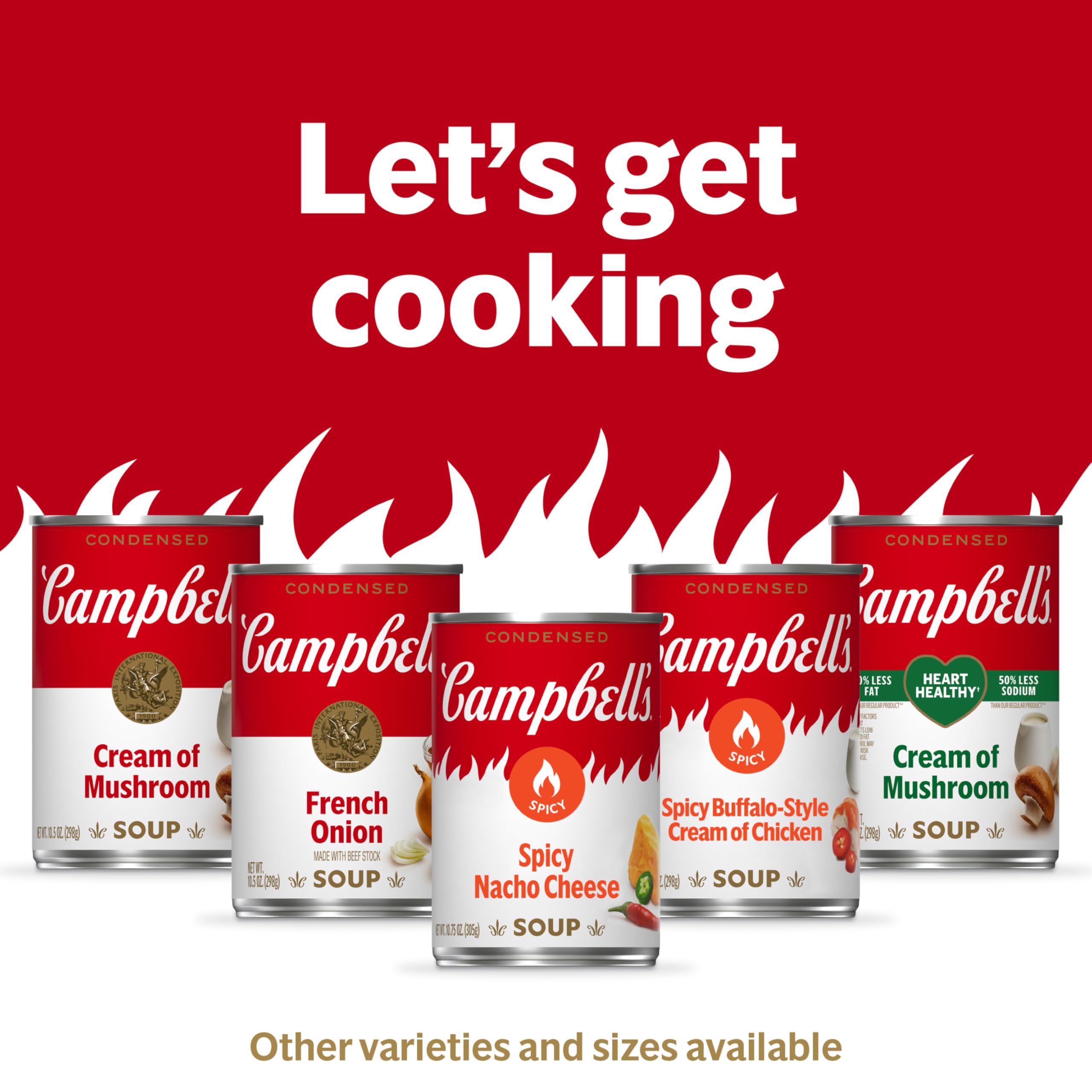 Campbell's Condensed Spicy Buffalo-Style Cream of Chicken Soup, 10.5 oz Can