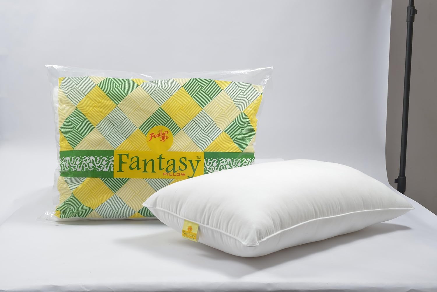 Buy Featherlite Fantasy Cotton Pillow Regular Size, White Online at