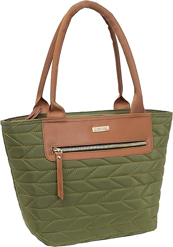 Joan & David - Bolsa organizadora de nailon acolchada con aislamiento reutilizable con botella de agua de 12 onzas para el trabajo y viajes (color