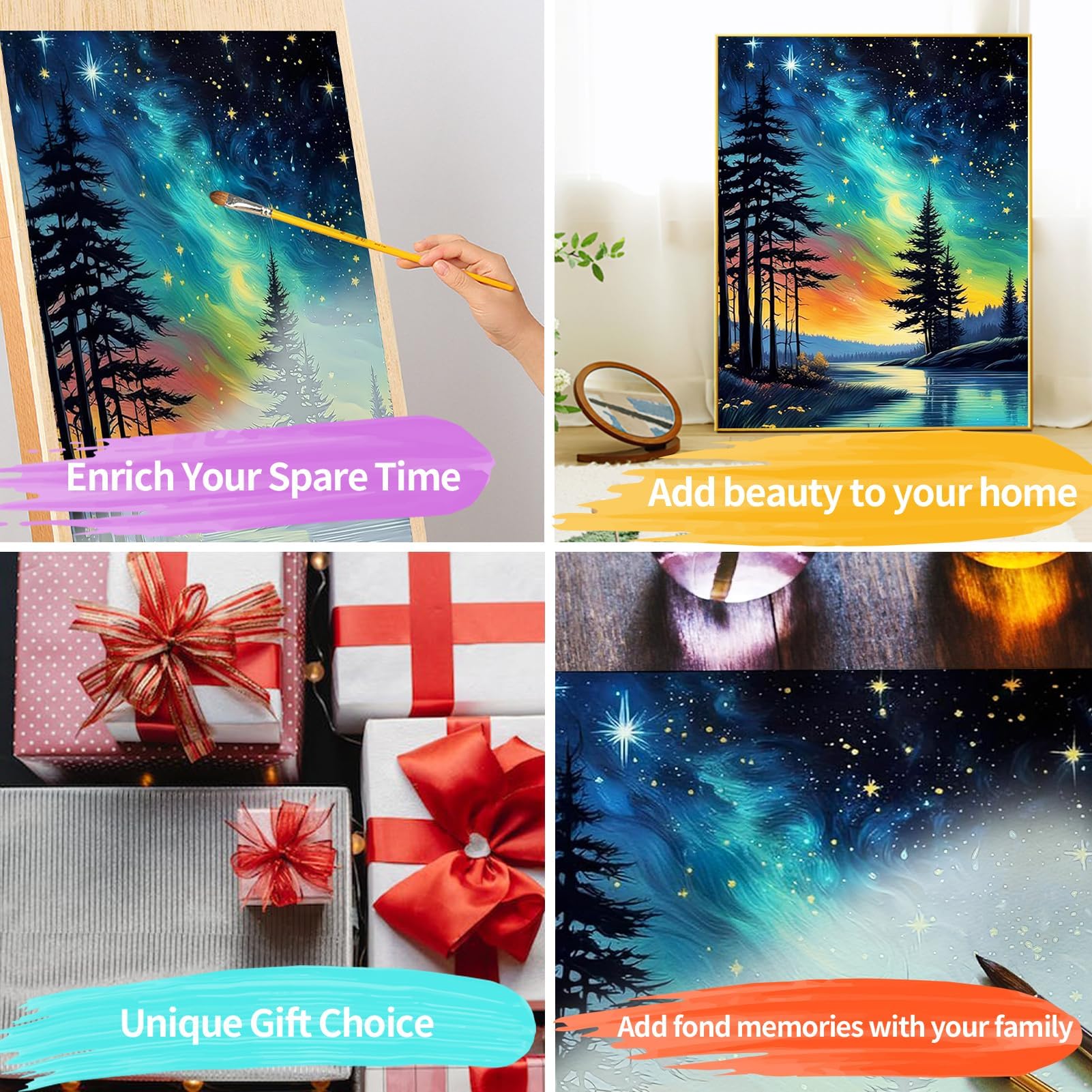 YALKIN Paint by Numbers Kits for Adults Painting by Number Kits On Canvas,Without Frame DIY Color Oil Painting Acrylic Paints,Home Wall Decor 16x20in/40x50cm - Image 7